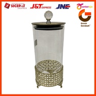 Cristalindo glass jar + gold rack tl28-1 312836