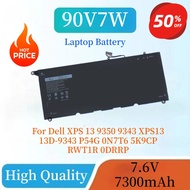 New 90V7W JHXPY JD25G Laptop Battery 7.6V 7300mAh 56Wh For Dell XPS 13 9350 9343 XPS13 13D-9343 P54G