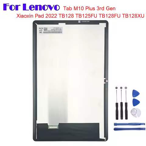 For Lenovo Xiaoxin Pad P12 Tablet 2022 10.6'' TB125FU TB128FU TB128XU TB128 LCD Display Touch Screen