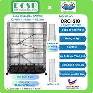 DR. CAGE DRC-210 4 Layer Pet Cages / Cat Cages / Sangkar kucing besar