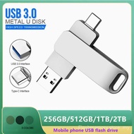 OTG Pen Drive 512GB 1TB 2TB High Speed Transfer Metal Flash Driver Compatible with iPhone 15/16
