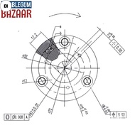DI  3Pcs 36T Wheel Hub Motor Planetary Gears W/ Bearing For Bafang for Ebike Motor