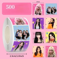 [500 PCS] KPOP SEAL STICKER ROLL AE5PA AE MY KARINA WINTER GISELLE NINGNING STICKER SEAL STICK FREEB
