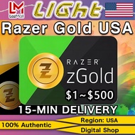 Razer Gold USA PIN 1 USD~500 USD✨United States Razer Gold Gift Card Direct Top-Up PIN Redeem Code✨LI