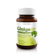 VISTRA GINKGO 120 MG (30 CAPSULES)  วิสทร้า สารสกัดจากใบแปะก๊วย (30 แคปซูล)