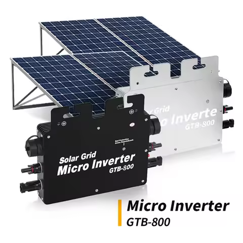 800W PV Solar Micro Inverter DC to AC Output 110V 220V Micro Solar Grid Tie Inverter IP65 With WIFI