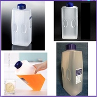 Japanese 2 liter plastic water bottle, transparent. Hot or cold water container. 11,9x8,6cm high 26,