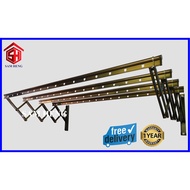 2 meter 3 Bar 4 Bar Aluminium Retractable Drying Rack Cloth Hanger/Aluminium tarik Tali Baju Kering