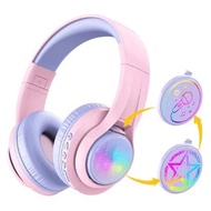 iClever BTH16 TransNova RGB 藍牙兒童耳機(粉紅色)