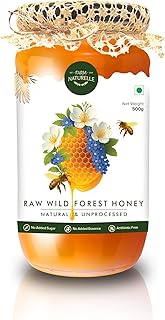Farm Naturelle-Real Cinnamon infused Forest Honey (300 Gms) and Vana Tulsi Forest Honey (55Gms) Comb