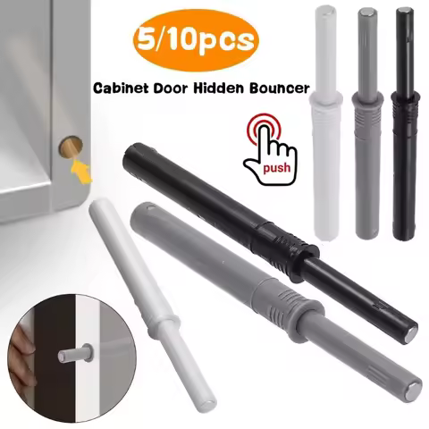 5/10Pcs Cabinet Door Hidden Bouncer Built-in Spring for Wardrobe Drawer Free Pull Hand Push Door Ope