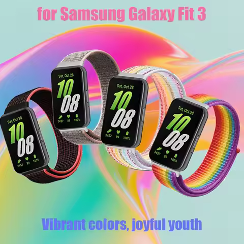 for Samsung Galaxy Fit 3 watch Strap Sport Nylon watch Accessories Adjustable correa smartwatch brac