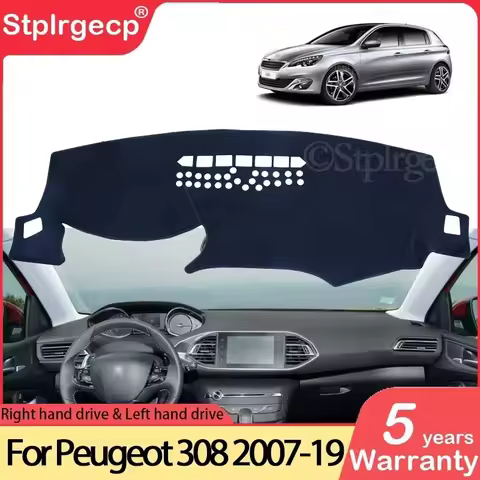 for Peugeot 308 T9 2014~2019 308 308sw 308GTI Anti-Slip Mat Dashboard Cover Pad Sunshade Dashmat Car