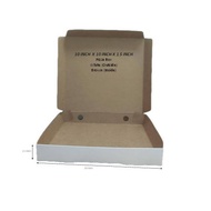[100Pcs/PKT] 10inch PLAIN WHITE KRAFT PIZZA BOX