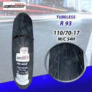 CORSA R93 Platinum RIM17 Tubeless Tires ( 110/70-17  120/60-17  130/70-17  150/60-17  160/60-17 ) wi