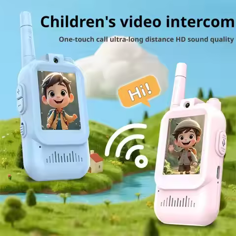 Pack of 2 Video Walkie Talkies Screen Display Walkie Talkies Xmas Gift for Kids Boys Girls, Voice Ch