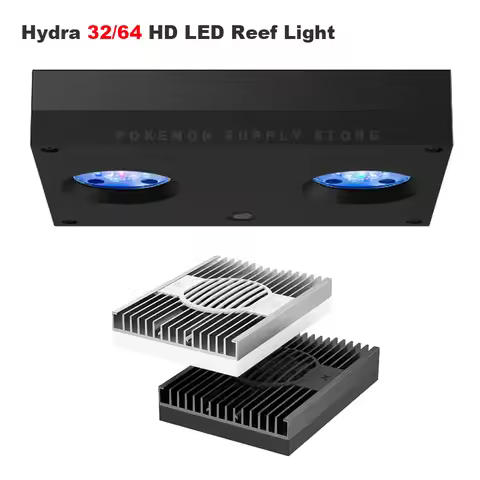 Aqua Illumination AI Hydra 32HD/64HD Reef LED Light - Black/White Body for Marine Coral Aquariums