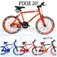 VVM: BASIKAL BUDAK FIXIE 20 INCI KIDS BICYCLE FIXIE BASIKAL MURAH CHAMPION BASIKAL RACING 20FX