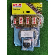 RKM 428 SPOCKET WITH RKM CHAIN GOLD