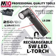 【M10】Rechargeable 5W LED L-Torch LE286 Work Light [Lampu Torchlight Portable 便式工用手电筒 ]