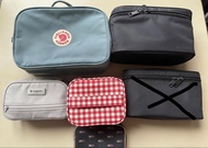 Fjallraven, Artisan&Artist, Muji 無印化妝包 Cosmetic Bags