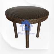 Jolly Plastic High Quality Weaved Rattan  Round Coffee Picnic Table