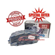 (Ceramic Carbon) Toyota Altis ZRE / Wish ZGE - Lemburg Front Performance Disc Brake Pad (500°C Super