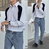 SB shirt with shoulder stripes, long-sleeved shirt with shoulder collar 9215 - GATE6 - 5255