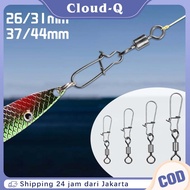 100Pcs Aluminum Swivel Fishing Rod Interlock Snap Fishing Rod/ Stainless Steel Swivel Snap Fishing R