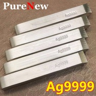 new Real High Purity Pure 10-100g Sterling Silver Bullion 9999 Silver Ingot Material Each Bar with S