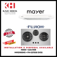 MAYER MMSI900HS-WH 90CM SLIMLINE COOKER HOOD + FUJIOH FH-GS7030 SVSS 3 BURNERS GAS HOB WITH INNER FLAME BURNER