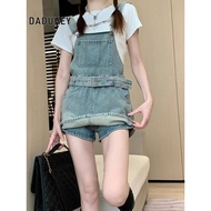 DaDuHey Retro Waisted Women's Skirt Pants Summer New Spice Girls Casual Hundred High Street Denim Ba