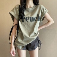 เสื้อยืดแขนค้างคาวขนาดใหญ่พิมพ์ลาย ฤดูร้อน สบาย ขายส่ง แขนสั้น