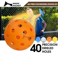 40 Hole 74MM Pickleballs Indoor Outdoor Ball Durable Tournament Pickleball Ball Training Pickle Ball
