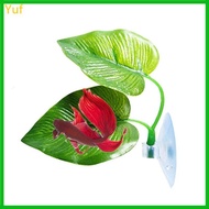 Yuf Betta Fish Hammock Plastic Betta Leaf Pad Toy Aquarium  Accessories