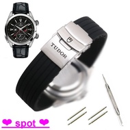 Watch Strap Tudor Tudor Camel Watch Strap Tudor Double Insurance Folding Buckle Soft Silicone/Rubber