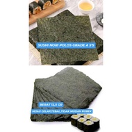 SUSHI NORI PLAIN GRADE a 5 SHEETS SUSHI NORI 5 SHEETS DRIED SEAWEED KIMBAP SUSHI SEAWEED