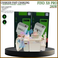 280W Charger For OPP FIND X8 PRO For Android Fast Charger Adapter + Type C Data Cable Fast Charging