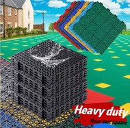 Heavy duty rubber mat for gym carwash floor matting grid tiles matting garage flooring non slip floo