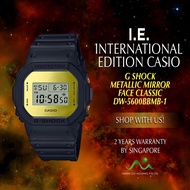 CASIO INTERNATIONAL EDITION G SHOCK METALLIC MIRROR FACE DW-5600BBMB-1D GOLD