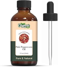 Organic Zing Pink Peppercorn (Schinus Molle) Oil | Pure &amp; Natural Essential Oil for Aroma, Skincare &amp; Massage- 30ml/1.01fl oz