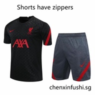 20/21 latest quality Liverpool black training suit  top men s fans version Jersey