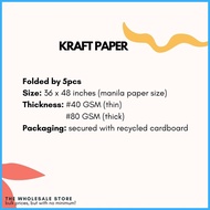 ◭ ✧ Buy1Take1 Promo! 5pcs, 10pcs Kraft Paper 36x48 inches (folded like manila paper)