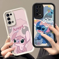 Case OPPO A93 5G ,A74 5G ,A54 5G Case Cartoon pattern stitch and angel Soft Silicone Thickened Phone
