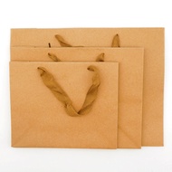 Plain shopping bag gift bag packaging bag bag handle paper