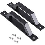 Barn Door Handle Black 7.87 Inch Gate Handle Set 2 Pack Door Pull Pull Handle for Sliding Barn Door 