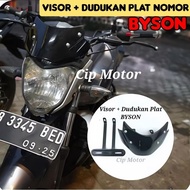 Byson Visor and Byson License Plate Holder Bracket