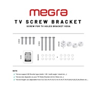 [MEGRA] Tv Screw for TV Bracket Holes VESA Wall Mount Skru for TV Hanging Holes