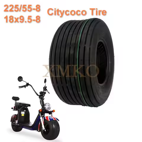 225/55-8 Citycoco Tire Front Wheel 18x9.50-8 Electric Scooter Vacuum Tire For Chinese Halei Electric