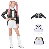STYLE HAUL 3D Printed Pattern Demon Hunters Cosplay Costume Elegant Dress Full Set Rumi Cosplay Cost